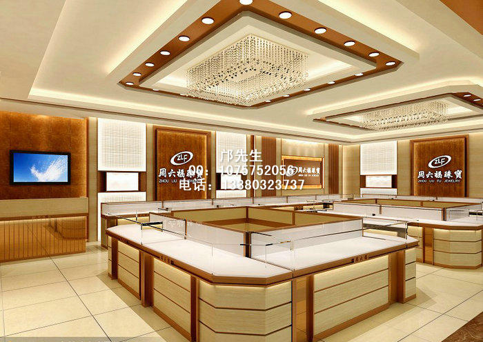 周六福珠宝展柜
