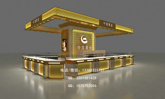 中国黄金展柜