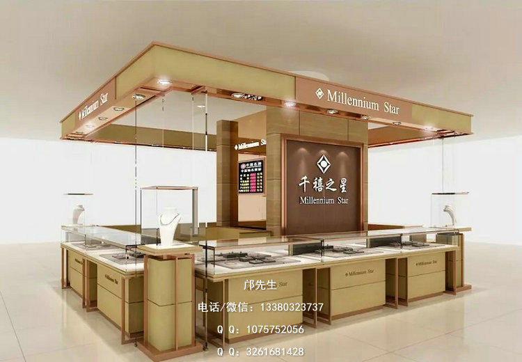 商场珠宝展示柜设计制作需要注意的三个方面