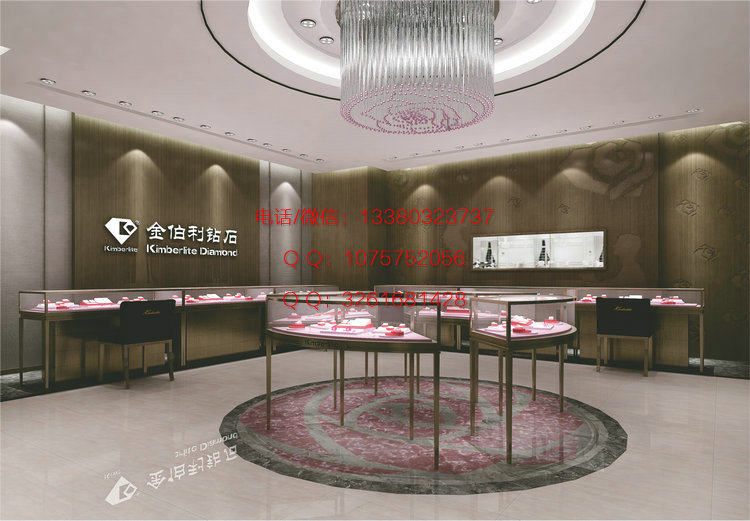 卡地亚珠宝展柜材质及工艺介绍