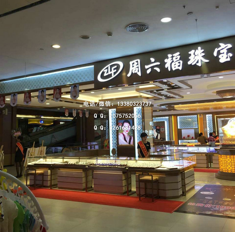佛山周六福珠宝展柜制作完工