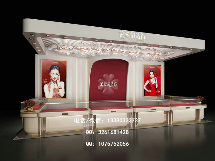 珠宝展柜设计效果图与施工图重要性