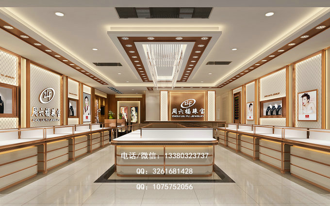 周六福珠宝展柜