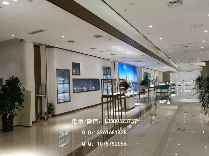 水晶艺术区展柜 水晶艺术文化区展柜