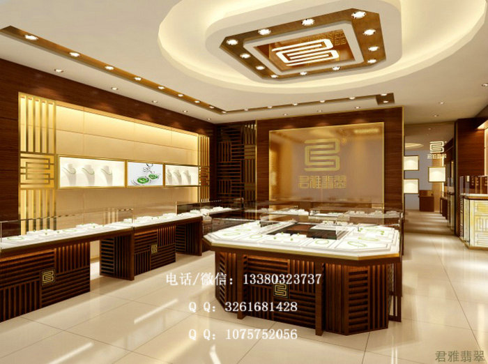 君雅翡翠专卖店设计 君雅翡翠专卖店设计