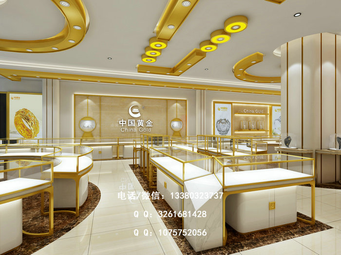 中国黄金展柜
