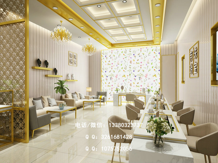 珠宝洽谈区柜台