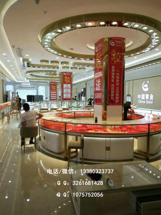 中国黄金店展柜