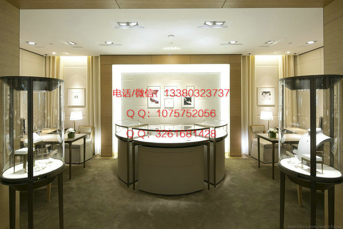 卡地亚展柜图片