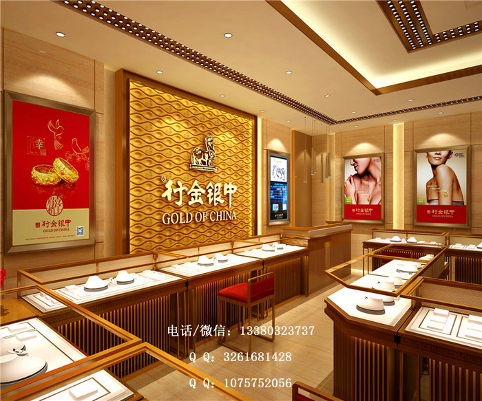 中国龙图案增添了翡翠展示柜的文化底蕴