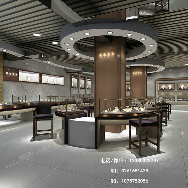 珠宝专卖店内部装饰材料特质效果篇章