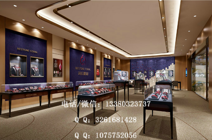 防火板在珠宝展示柜台中的应用