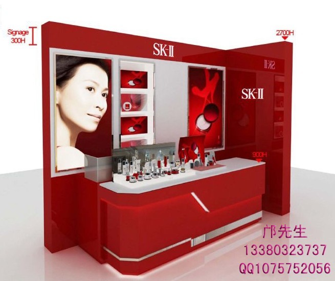 化妆品展柜摆放技巧
