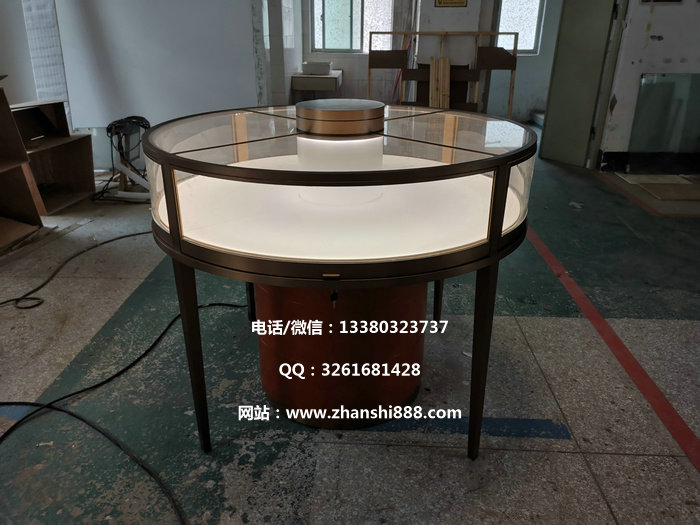 不锈钢珠宝圆柜 不锈钢珠宝圆柜